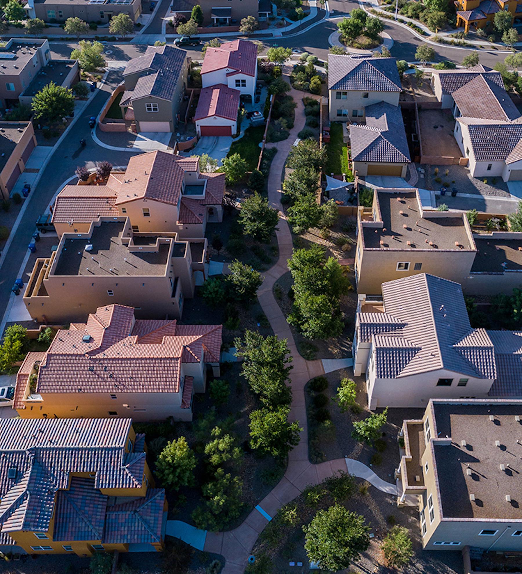 Walking and biking trails at Mesa del Sol